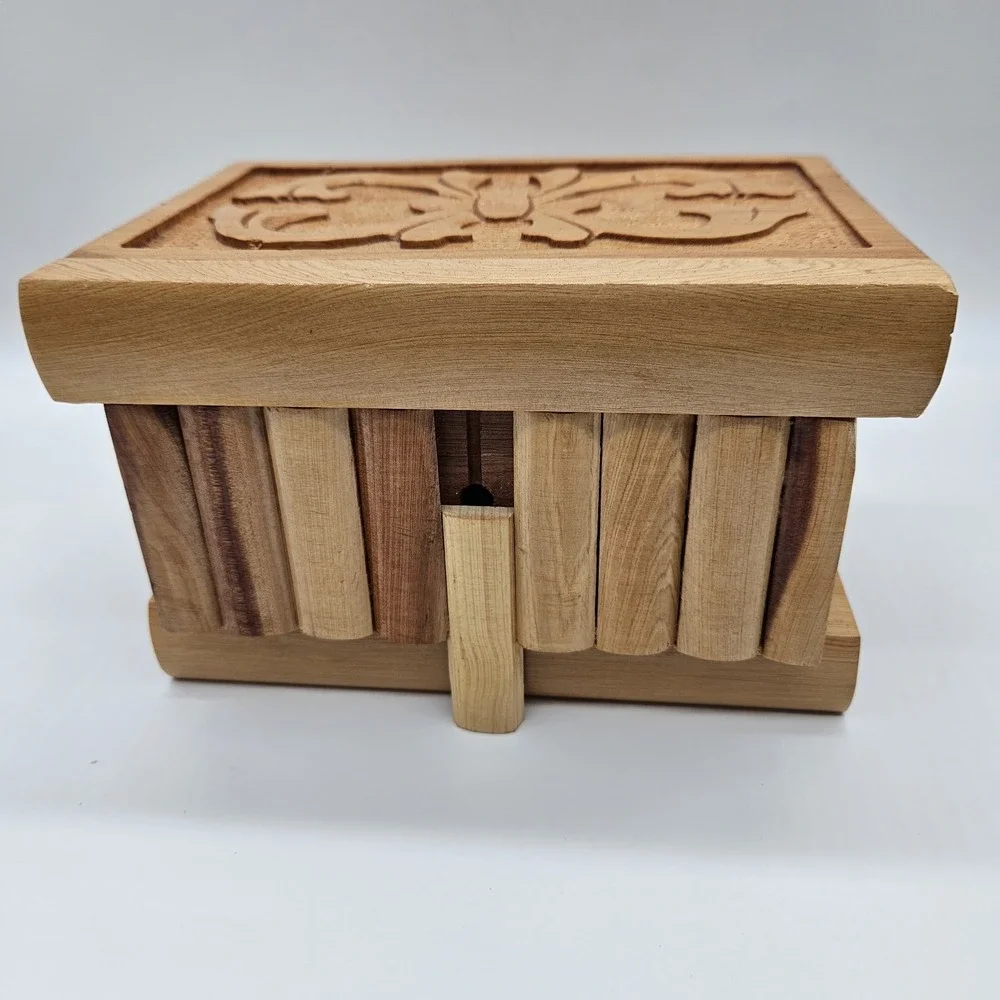 Handmade wooden secret